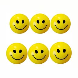 HackerX 6-Pcs Printed Round Stress Reliever Squeez Balls-44