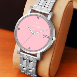 CHARLIEKEEN Ballerina Women Brass Dial & Analogue Watch CC-LR006-PNK-CH-image-64