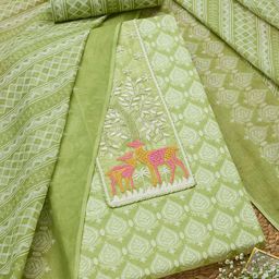 Soch Printed Unstitched Dress Material-picture-10
