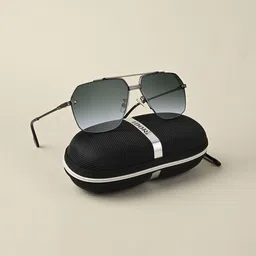 IDOR Unisex Square Sunglasses with UV Protected Lens IDOR-81-GRN-5