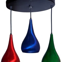 KINIS Red & Green Aluminium Quirky Ceiling Lamp-1