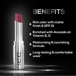 Renee Matte Lock Avocado Oil SPF 15 Lipstick With Beta Carotene & Vitamin E 3.5g - Indie image 5