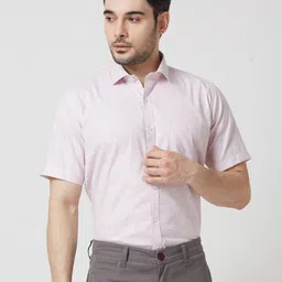 MARK & ALBERT Men India Slim Fit Spread Collar Vertical Striped Cotton Formal Shirt-image-22