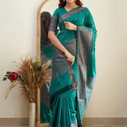 PHEASANT Women Woven Design Zari Saree-picture-45