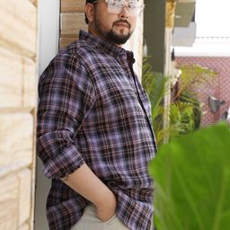 Instafab Plus Men Spread Collar Comfort Checked Casual Shirt-image-38