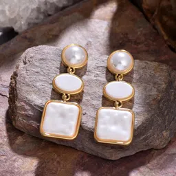 Reenisaa Geometric Drop Earrings-picture-44
