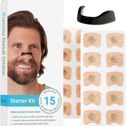 BREATHING NASAL STRIP STARTER KIT 15 COUNT MULTI Manual Nasal Aspirator-22
