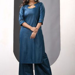 Charukriti Women Regular Gotta Patti Kurta with Palazzos-image-88