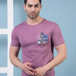 Dollar Men Graphic Printed Round Neck Cotton Slim Fit T-shirt-image-66