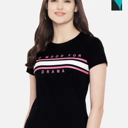 Dreambe Women Typography Printed T-shirt-picture-38