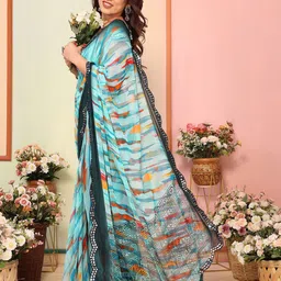 Ambuja International Mirror Work Pure Georgette Saree-picture-13