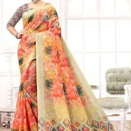 Fevinaa Linen Blend Saree-picture-13