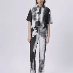 BABA YAGA Printed Shirt & Trouser Co-Ords Set-image-97