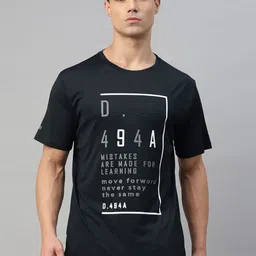 DIDA Men Dri-FIT Solid Round Neck T-shirt-image-58