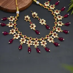 mohit jewellers Brass Gold-Plated Jewellery Set-picture-41