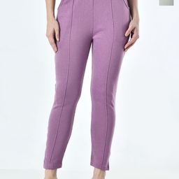 BAESD Women Pack of 2 Solid Relaxed Straight Leg High-Rise Casual Bootcut Trousers-image-29