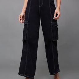 Miss Chase Women Wide Leg High-Rise Stretchable Jeans-picture-21