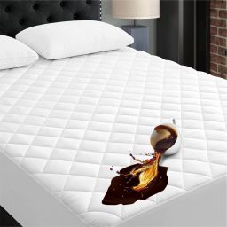 Fitted Single Size Waterproof, Breathable, Stretchable Mattress Cover-image-37