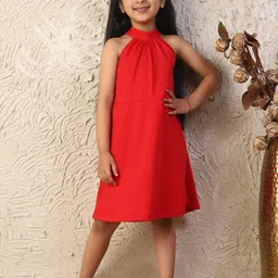 MINI & MING Halter Neck A-Line Midi Dress-40