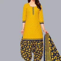 Simmu Women Floral Printed Regular Pure Cotton Kurta & Patiala With Dupatta-picture-23