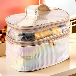 Aura Gold-Toned Set of 1 Reusable Makeup Organiser Organisers-image-42