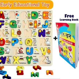 Educational Learning Toys Alphabet Kids Jigsaw Puzzle Board in Book For Play&Fun-23
