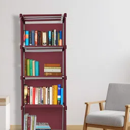 Decent Hut Maroon 5-Tier Multipurpose Storage Rack Organizer-22