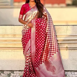 SWAMI STUDIO Woven Design Zari Pure Silk Designer Kanjeevaram Saree-picture-26