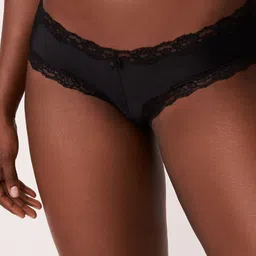 La Vie en Rose Mid-Rise Lace-Trim Bikini Briefs 018-225-0-00-00001-XS-image-80
