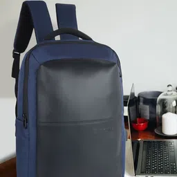 SPOTIC Unisex Brand Logo Backpack with USB Charging Port-10
