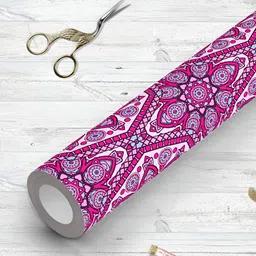 ArtzFolio Pink & White Printed UV Resistant Wallpaper-picture-19