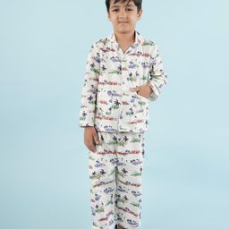 Nature Nook Kids Boys Printed Night suit-image-99