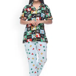 WOOL 4U Women Printed Night suit-image-59