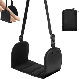 1pcs Airplane Foot Rest Adjustable Hammock with Support Plates for Flight Travel NA Office Adjustable Arm Chair-24