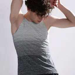 AGUANTE Round Neck Gym Vest AMSL18_XS_Silver Waves-58