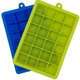Ice Trays for Freezer Silicon 24 Ice Cube Hot Silicone Freeze Mold Bar Pudding Jelly Chocolate Maker Flexible Mold Box Cold Drinking Green, Blue Silicone Ice Cube Tray-21