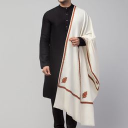 Tweedle Men Embroidered Stole-image-38