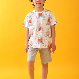 Anthrilo Boys Printed Night suit-57