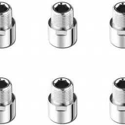 Premium Quality Stainless Steel 1 Inch Faucet Extension (Pack of 6) For Taps Faucet Nozzle-image-54