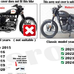 royal seat covers NR BU seat Split Bike Seat Cover For Royal Enfield Classic image 3