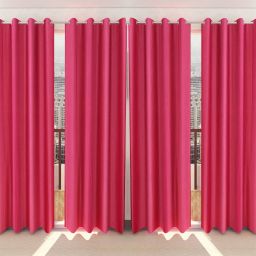 214 cm (7 ft) Polyester Semi Transparent Door Curtain (Pack Of 4)-image-4