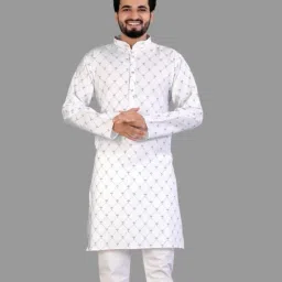 Men Printed Cotton Blend Straight Kurta-picture-23