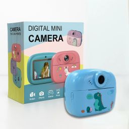 JOYBOX Cute Dinosaur Print Kids Camera with Instant B&W Printing Sports & Action Camera Multi-functional Kids Digital Camera Instant Camera-image-13