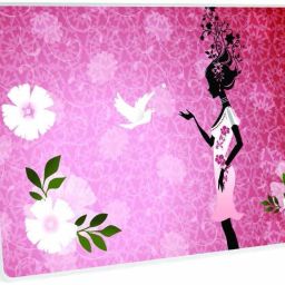 Galaxsia Floral Girl D2 Vinyl Laptop Skin/Sticker/Cover/Decal Compatible vinyl Laptop Skin Compatible for 14 inch-image-95