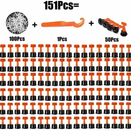 Tile Leveling System 50 PC Kit With Special Wrench 1 PC & 2 MM Spacer 100 pc Tile Leveling System 50 PC Kit With Special Wrench 1 PC & 2 MM Spacer 100 pc Non-magnetic Post Level-28