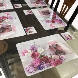 lavichitra Rectangular Pack of 6 Table Placemat image 3