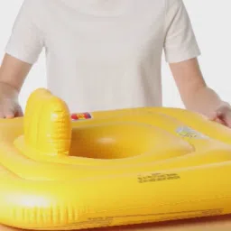 kids Seat for learning to swim Yellow With Free Pump Inflatable Swimming Safety Tube-23