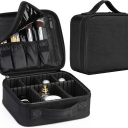 Women Tan Cosmetic Bag-image-9