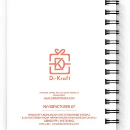 di-kraft Wiro binding diary A5 Diary Unruled 160 Pages A5 Diary Unruled 160 Pages image 2