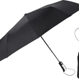 BLACK RPOND HANDLE UMBRELLA AUTO OPEN&CLOSE (PACK OF 1) Umbrella-image-12